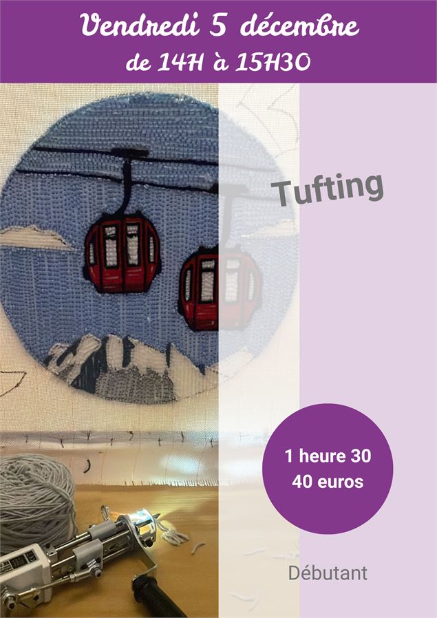 Atelier tufting - l'Atelier café Créatif