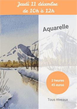 Atelier Aquarelle du 11 décembre - l'Atelier café Créatif