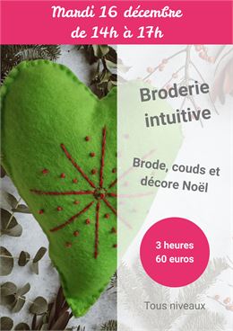 Atelier broderie et couture du 16 décembre - l'Atelier café Créatif