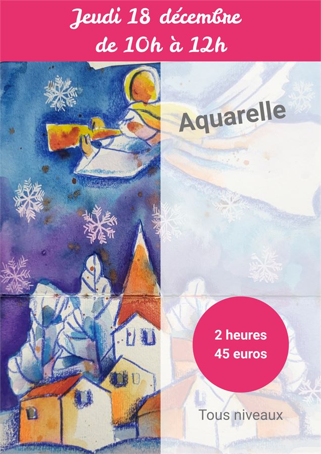 Atelier Aquarelle du 18 décembre - l'Atelier café Créatif