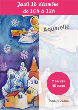 Atelier Aquarelle du 18 décembre - l'Atelier café Créatif