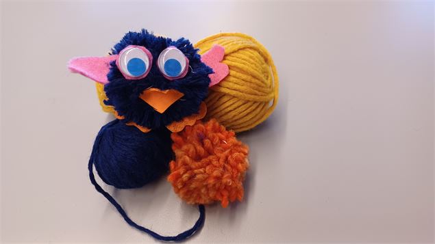 Visuel atelier Chouette pompon - Musée Montagnard