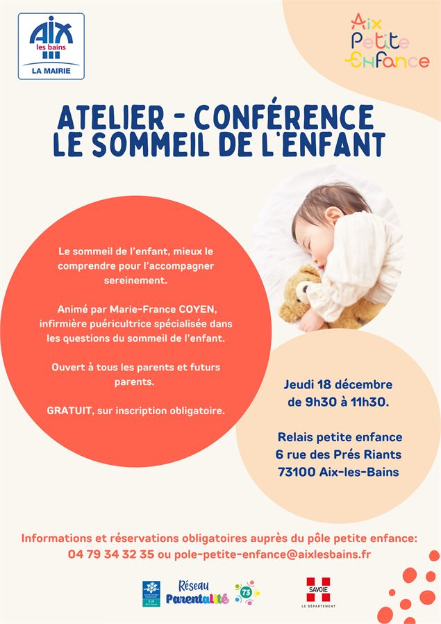 Atelier - Conférence Le sommeil de l'enfant - OK