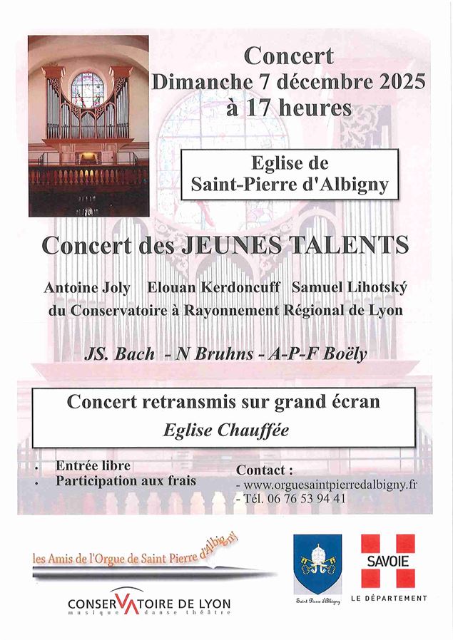 Concert des Jeunes Talents_Saint-Pierre-d'Albigny