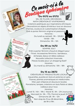 Boutique éphémère : Sel de Plume, Décoraso, Nath Création et Vivifromage_Les Échelles