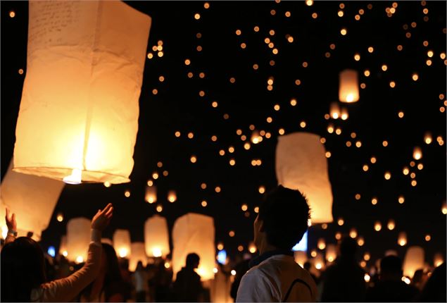 Lancé de lanternes_La Toussuire