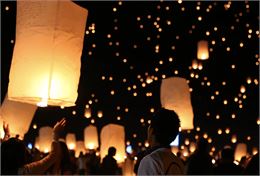 Lancé de lanternes_La Toussuire