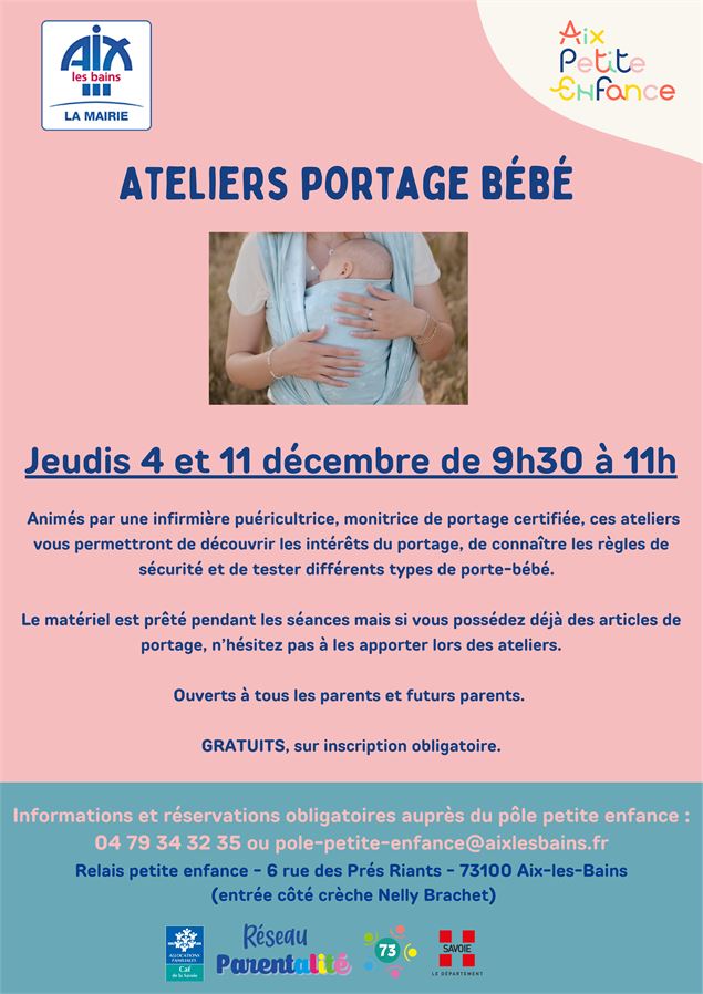 Ateliers Portage bébé - OK