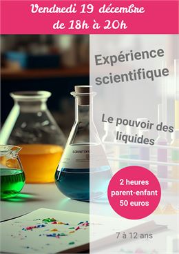 Atelier Expérience scientifique du 19 décembre - l'Atelier café Créatif