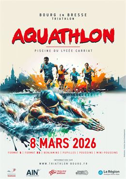 Affiche_Aquathlon Bourg-en-Bresse_Bourg-en-Bresse - ©Triathlon Bourg en Bresse