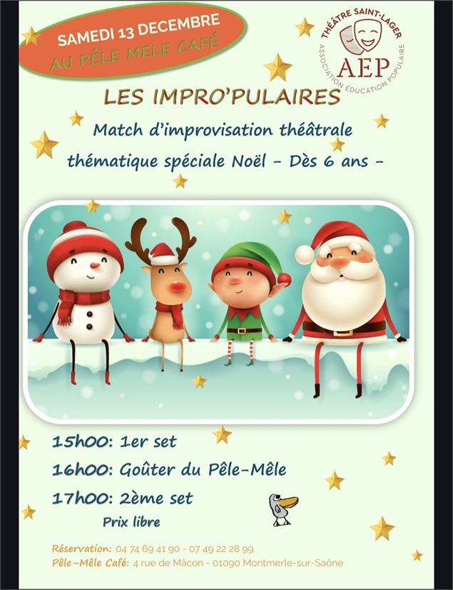Match d'improvisation théâtrale spécial noël_Montmerle-sur-Saône