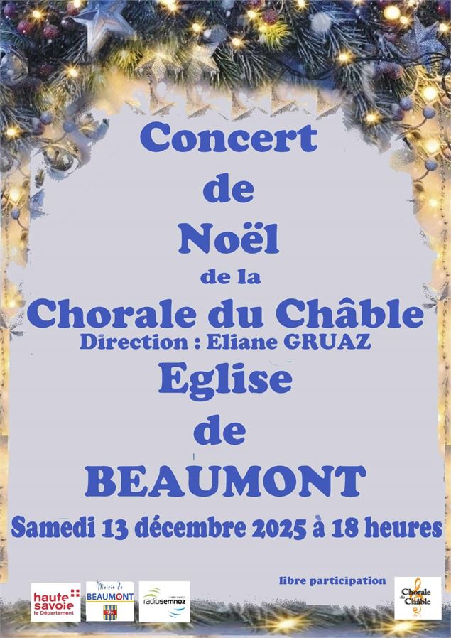 Concert de Noël de la Chorale du Châble_Beaumont - Chorale du Châble
