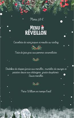 Menu de Réveillon_Valleiry - Bistro Victoria