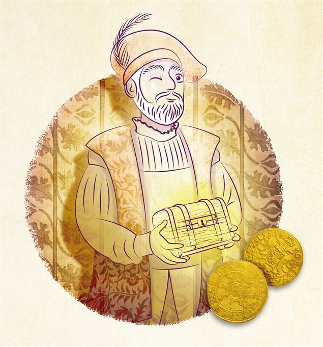 Illustration du seigneur de l'île - Ville d'Annecy © Pauline Carlioz