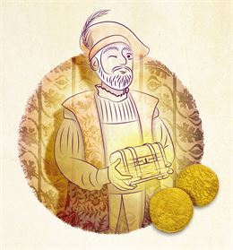 Illustration du seigneur de l'île - Ville d'Annecy © Pauline Carlioz