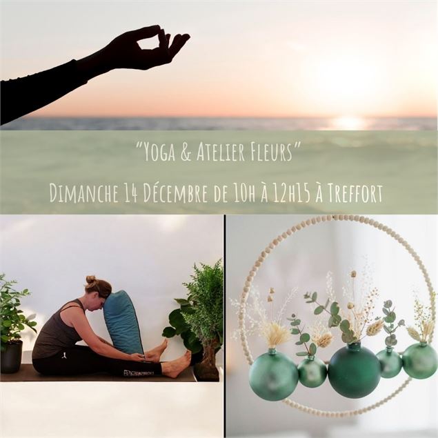 Atelier Yoga et composition florale - affiche