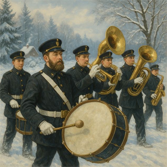 Représentation de la Batterie Fanfare_Combloux