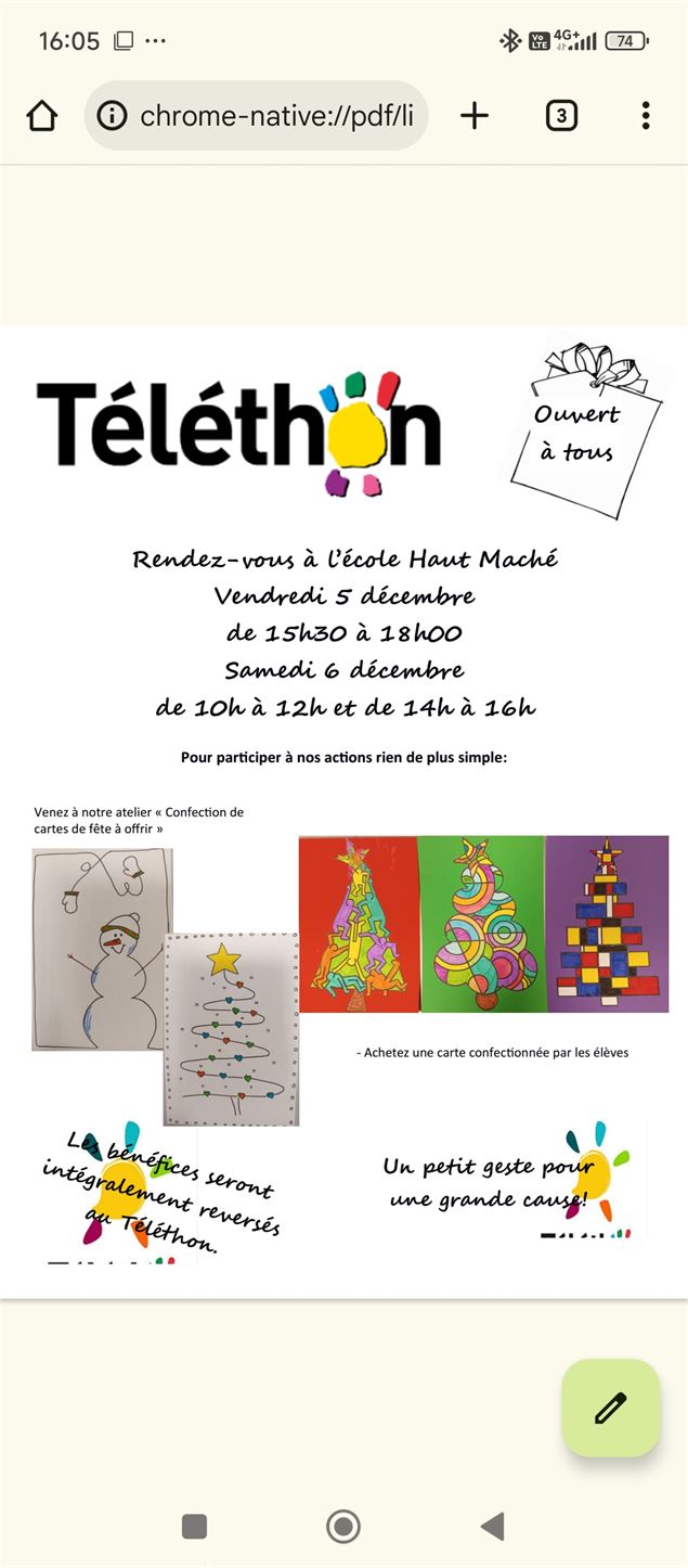 affiche - téléthon