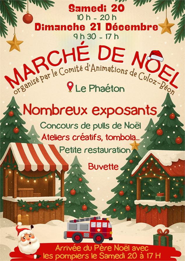 Marché de Noël de Culoz-Béon - Comité d'Animations de Culoz-Béon