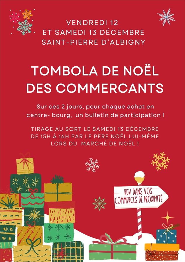 Tombola de Noël des commerçants