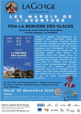Projection du film "La bergère des glaces" au Centre CUlturel de la Gorge_Les Contamines-Montjoie