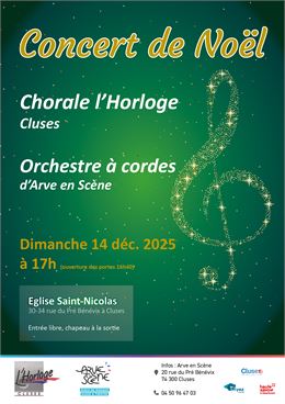 Affiche concert Noël - @arveenscene
