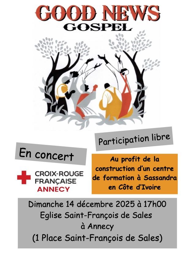 Concert de Gospel avec Good News Gospel_Annecy - Unité locale de la Croix Rouge