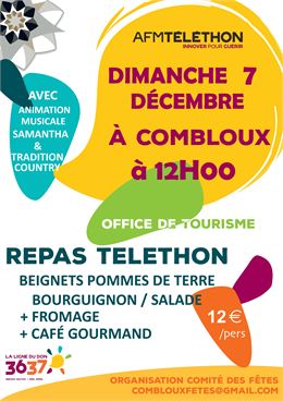 Repas Téléthon à Combloux - CdF Combloux