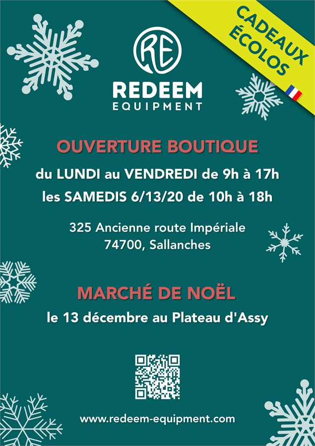 Ouverture de la boutique Redeem Equipment_Sallanches - Affiche Redeem