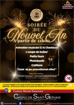 Réveillon au Casino !_Saint-Gervais-les-Bains