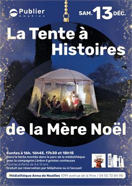 La tente à histoires de la Mère Noël à Publier - Mairie de Publier