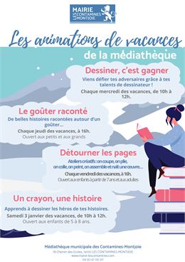 "Un crayon, une histoire" à la médiathèque_Les Contamines-Montjoie