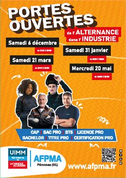 affiche portes ouvertes AFPMA - AFPMA