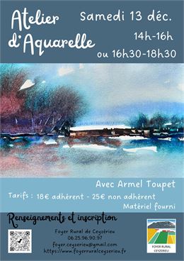 Atelier d'aquarelle_Pollieu - Foyer rural de Ceyzérieu