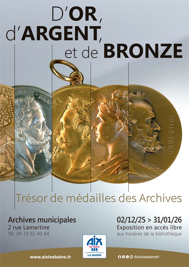 Exposition Trésor de médailles des Archives (02-12-25 au 31-01-26) - PG 2025-2 ©Ville d'Aix-les-Bain