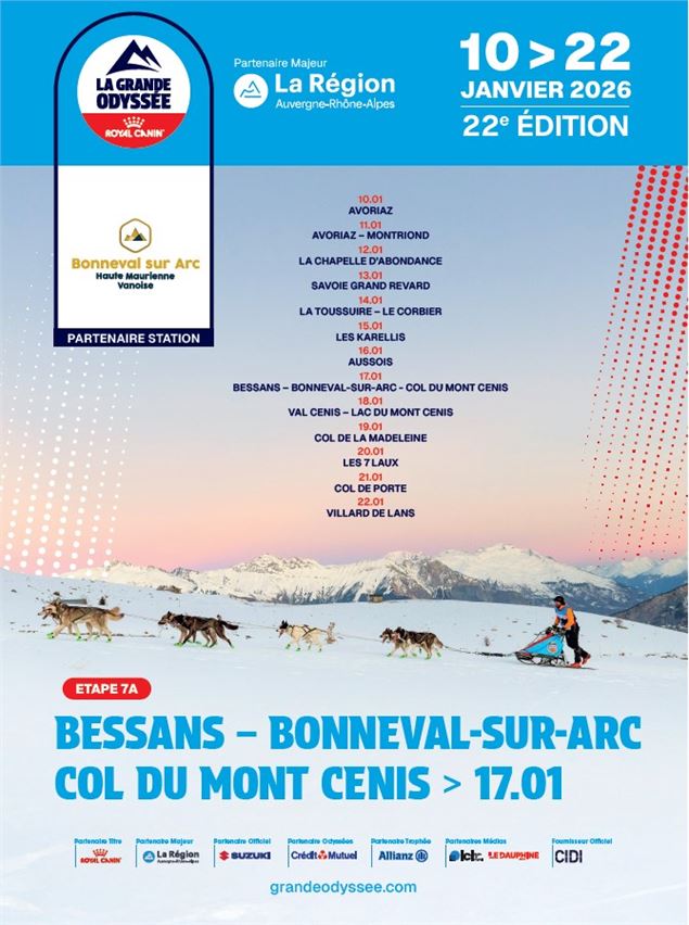Affiche de l'étape 7A Bessans-Bonneval sur Arc - Kciop