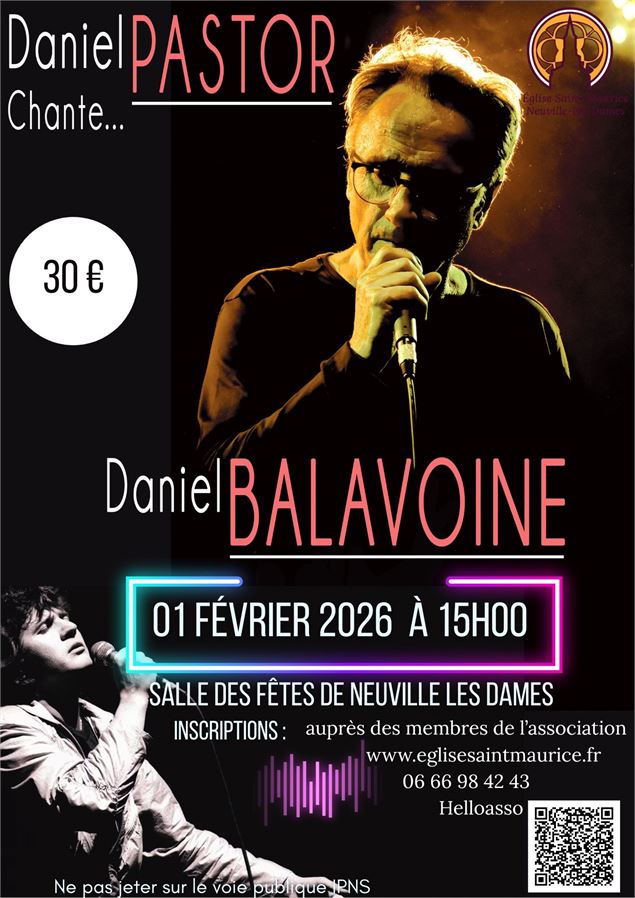 Hommage à Daniel Balavoine - asso eglise Saint-Maurice