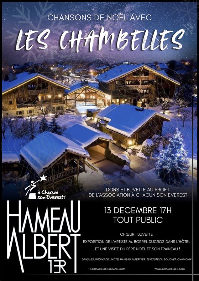 Le chœur de Chambelles et photos avec le Père Noël