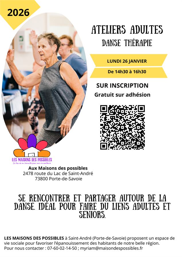 Atelier adultes Danse thérapie