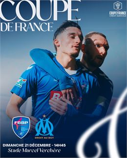 Affiche Rencontre FBBP01 contre OLYMPIQUE DE MARSEILLE - © FFBP01