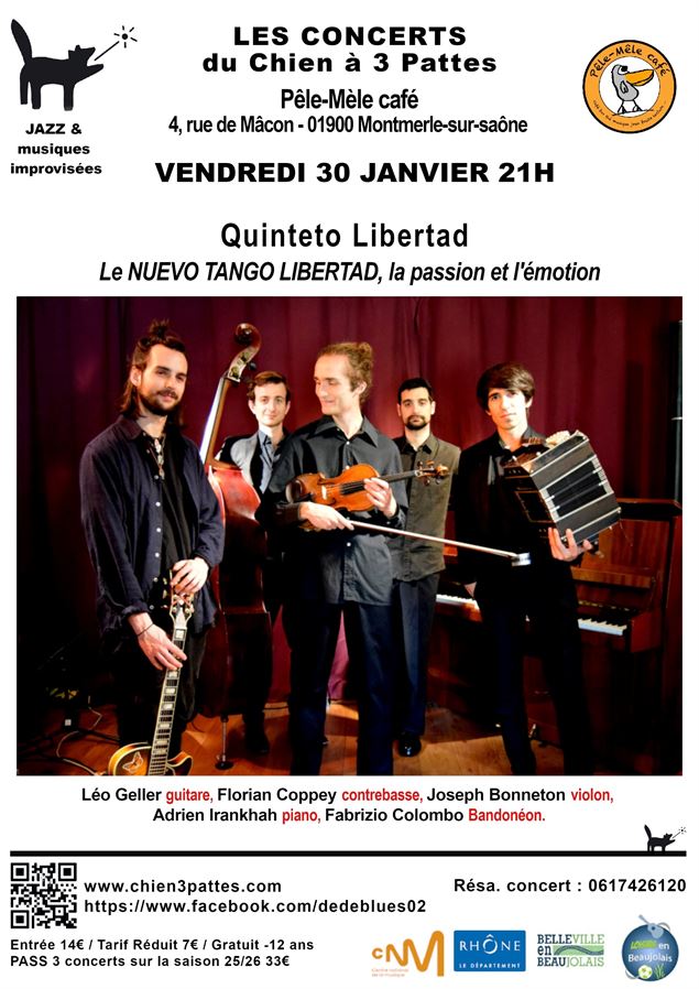 Concert QUINTETO LIBERTAD_Montmerle-sur-Saône