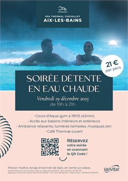 SOIRÉE DÉTENTE EN EAU CHAUDE_Aix-les-Bains - Valvital
