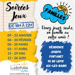 Soirées-jeux Famille S1 2026 - LudothAix