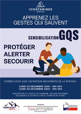 GQS - Sensibilisation aux Gestes qui Sauvent avec l’UDPS 74_Les Contamines-Montjoie