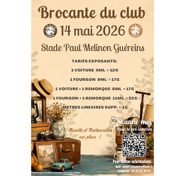 Super Brocante de l'ASGGM_Guéreins