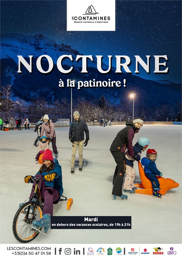 Nocturne en musique à la patinoire !_Les Contamines-Montjoie