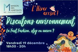 Discutons environnement - Maison des habitants