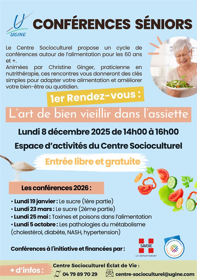 Conférence autour de l'alimentation :  partie 1 : le sucre_Ugine