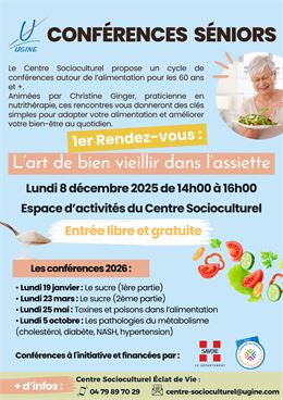 Conférence autour de l'alimentation :  partie 1 : le sucre_Ugine