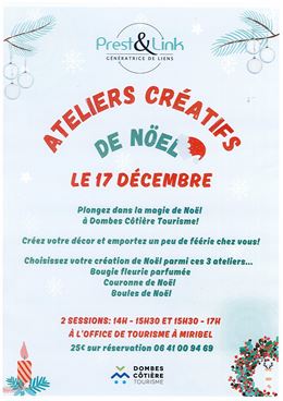 ateliers créatifs de Noël DIY - Prest & Link